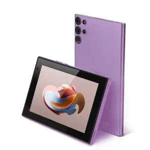 C idea Factory Pas Cher 7 Pouces Tablette Quad Core 6GB + 128GB Stockage WIFI Android 12 Tablette pour Adultes Jeux avec Sim (violet)