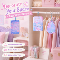 Vente en gros d'ornements en papier parfumés personnalisés mignons en forme d'animaux marins, parfum longue durée, désodorisant pour voiture avec cordon élastique