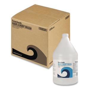 Boardwalk 1 Gallon Bouteille de gel douche et shampoing pour cheveux et corps, parfum thé vert et citronnelle, anti-frisottis, anti-pelliculaire, à base d'huile d'arbre à thé, 4/carton - Product Image 5