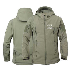 Men's Winter Softshell Jacket Hooded Waterproof Windproof Lightweight Breathable Reversible OEM Design - Product Image 1