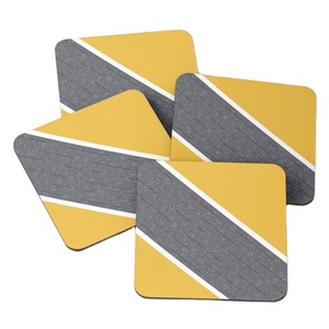 971 bois de manguier/bois d'acacia sur sous-verre de service à thé imprimé 4 pièces ensemble accessoires de cuisine sous-verres - Product Image 1