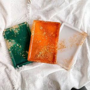 Resin Decorative <b>Tray</b> in Multiple Colors Home Decor Rectangle Resin <b>Tray</b> High Quality - Product Image 4