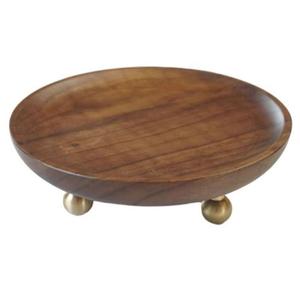 Plateau de service et assiette en bois de grande taille avec lot de 3 Plateau de service en bois polyvalent pour les fêtes et la maison - Product Image 2