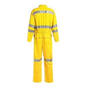 Trajes de trabajo de seguridad de construcción contra incendios personalizados Mono de algodón para hombres Dangri Reflective Mechanic Workwear Uniform Set2026 - Product Image 3