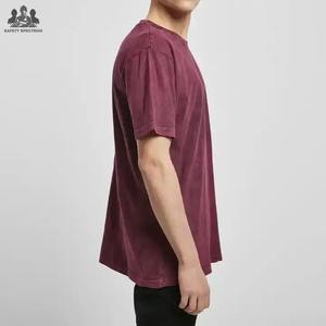 Camiseta de Hombre Estilo Urbano con Lavado Ácido |   Camiseta de Algodón 100% Tejida y Lavada |   Camiseta al por Mayor Transpirable y Ecológica con Logotipo Personalizado - Product Image 3