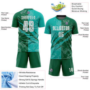 Vente en gros d'ensembles d'uniformes de football conçus pour la haute performance avec des matériaux respirants confort athlétique et motifs personnalisables - Product Image 5