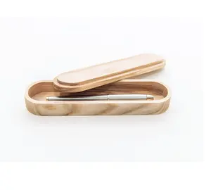 Оптовая продажа деревянная ручка и коробка для упаковки ювелирных изделий Роскошная элегантная натуральная деревянная коробка для ручек деревянная коробка дисплея по низкой цене