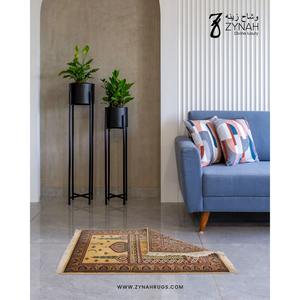 Alfombra de Oración Moderna de Lana Lavable con Diseño Floral Cuadrado de 27x42 Pulgadas para Uso Espiritual en el Hogar y Meditación Diaria - Product Image 4