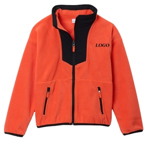 เสื้อสเวตเชิ้ตผ้าฟลีซพร้อมโลโก้แบบกำหนดเองสำหรับเด็กผู้ชาย ปิดด้วยซิปเพื่อความสบายและผ่อนคลาย รุ่นปี 2026 สำหรับฤดูหนาว คอตั้ง - Product Image 1
