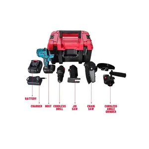 <span class=keywords><strong>Llave</strong></span> <span class=keywords><strong>de</strong></span> <span class=keywords><strong>Impacto</strong></span> Inalámbrica <span class=keywords><strong>y</strong></span> Taladro Combinados con Motor sin Escobillas <span class=keywords><strong>de</strong></span> Alto Torque, Kit <span class=keywords><strong>de</strong></span> Potencia Compatible con Batería <span class=keywords><strong>y</strong></span> Cabezales Multifuncionales - Product Image 6