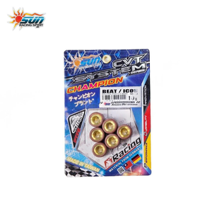 Rodillos de Peso SUN Racing BEAT/ICON Taiwan 16x13-10G de Latón/Ultra Resistentes al Desgaste para Scooter, Mejora de Actualización (6 PIEZAS/SET) - Product Image 6