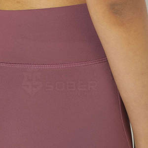 Legging de gymnastique taille moyenne personnalisé pour femmes actives vêtements de yoga de fitness uniques tissu tricoté respirant style décontracté logo personnalisé - Product Image 5