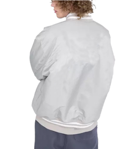 Veste Bomber en Satin de Haute Qualité pour Hommes, Style Nouvelle Mode, avec Logo Brodé sur le Devant, Vente en Gros OEM - Product Image 6