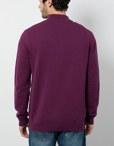 Suéter sin Capucha de Forro Polar Personalizado OEM, con Cierre de Cremallera de un Cuarto, para Hombre, Ropa Deportiva Informal de Invierno, Color Sólido, Corte Holgado - Product Image 4