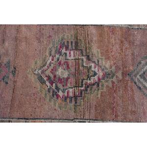 พรมหญ้าทะเล10.6ft สีน้ำตาลสไตล์วินเทจผ้าขนสัตว์ตุรกีขนาด2.7 X สำหรับห้องนั่งเล่นบ้านการเย็บปะติดปะต่อกันด้วยน้ำยางดีไซน์ตรอกสี่เหลี่ยมผืนผ้า - Product Image 5