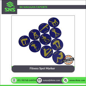 มาร์กเกอร์กลมสำหรับฟิตเนส9 "เส้นผ่านศูนย์กลางไวนิลเนื้อนุ่มทนทานสั่งติดป้ายได้ตามต้องการ - Product Image 3