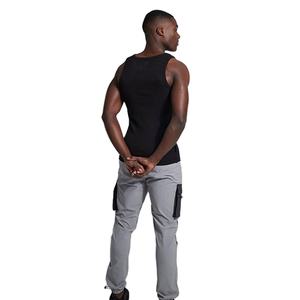 เสื้อกล้ามออกกำลังกายผู้ชาย ดีไซน์ใหม่ แฟชั่นทันสมัย ทรงเข้ารูป ผ้าเนื้อยืดคุณภาพสูง น้ำหนัก 180 กรัม เหมาะสำหรับใส่ในช่วงฤดูร้อน - Product Image 5
