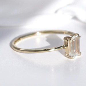 Anillo Baguette de zafiro azul de plata de ley, joyería, banda lisa, venta al por mayor, anillos de piedras preciosas personalizados para mujer - Product Image 4