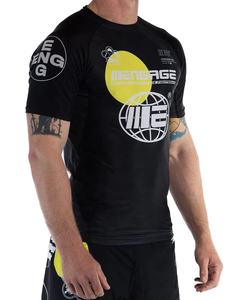 Rashguard MMA BJJ pour homme de bonne qualité, manches longues, 100% coton, tissu extensible quadridirectionnel, couleur/taille personnalisable, logo personnalisé - Product Image 1