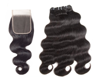 TEMPLE VIERGE NATUREL 100% EXTENSIONS DE CHEVEUX HUMAINS REMY INDIENS DU SUD NON TRAITÉS AVEC CUTICULES COULEUR ALIGNÉE NOIR - Product Image 4
