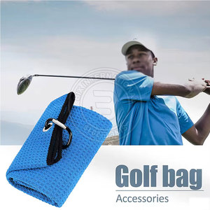 Toalla de golf tipo waffle de fibra duradera, textura suave, fácil manejo, para limpieza de palos de golf, para uso diario. - Product Image 6