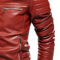 Veste en cuir pour homme en gros, meilleur style, veste en cuir pour homme, logo personnalisé, veste en cuir