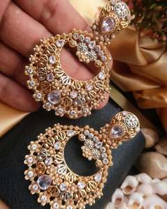 Conjunto de Joyería Pakistaní de 2 Piezas, Estilo Jhumka, de Acero Inoxidable, a Precios Muy Razonables - Product Image 4