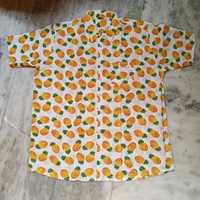 Kemeja Hawaii Kasual Stylish Bahan Batik Polyester/Katun Lengan Pendek Musim Panas Hasil Akhir Halus Bersih