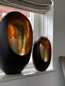 Portavelas Moderno de Jesmonita con Diseño de Concha Acanalado - Base de Vela Cónica de Hormigón con Diseño Festoneado Nórdico, Decoración Estética con Motas Pastel - Product Image 5