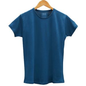 T-shirts en mélange d'élasthanne/coton pour femmes de qualité supérieure Impression de logo personnalisé d'été à manches courtes Respirant Écologique - Product Image 5