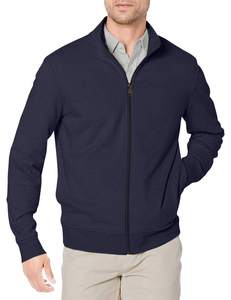   Nouveau modèle 2026, pull zippé pour homme, personnalisable avec logo, col montant, tricoté, couleur unie, style cardigan, best-seller - Product Image 3