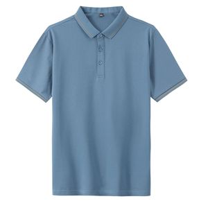 Jersey bordado transpirable informal de algodón de alta calidad Golf para camisas Logotipo personalizado Hombres Verano de lujo Tallas grandes - Product Image 6