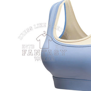 FANTASY WEAR 2026 Sujetador deportivo de compresión ajustable al por mayor, top de yoga y running con bloques de color para gimnasio y fitness - Product Image 5