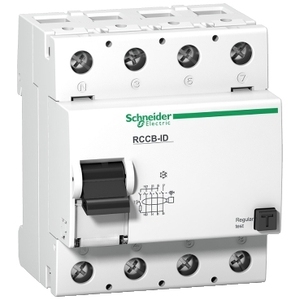 Interruttore Automatico Differenziale Miniaturizzato SCHNEIDER ELECTRIC 16925 a 4 Poli, 125A Classe A 300mA - Product Image 1