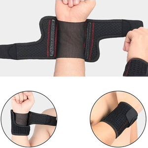 Sangles de poignet de protection professionnelles en néoprène robuste pour l'haltérophilie et l'utilisation en salle de sport avec fermeture à crochet et boucle - Product Image 4