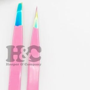 Pinzas para cejas de alto rango, listas para enviar, juego de pinzas para cejas de acero inoxidable, pinzas de embalaje gratis con logotipo gratis sostenible - Product Image 6