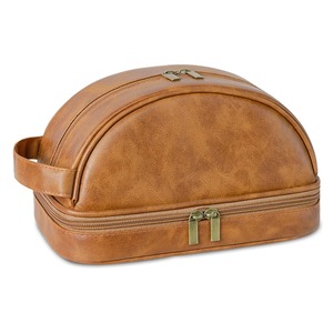 Sac isotherme fourre-tout en cuir-Conception de porte-6 bouteilles de luxe pour déjeuner/voyage - Product Image 2