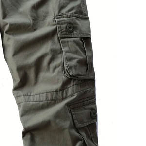 Nueva última moda Oem servicios personalizado 100% algodón Cargo pantalones Streetwear Cargo pantalones diferentes colores Cargo pantalones hombres - Product Image 5