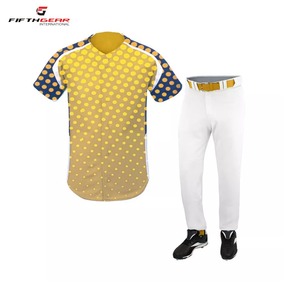 Dernière conception d'uniforme de baseball de conception unique fabriqué en usine uniformes de baseball imprimés de logo personnalisé pour unisexe - Product Image 1