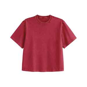 Wholesale <b>Crop</b> <b>Top</b> Boxy Fit <b>Men's</b> T-shirt Drop Shoulder Blank Cropped Length 100% Cotton Oversized Hombre t Shirt - Product Image 2