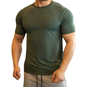 Logo personnalisé nouveauté hommes sergé anti-rides col rabattu manches courtes séchage rapide entraînement Fitness vêtements de sport T-Shirt - Product Image 6