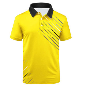 100% algodón hombres Golf para Polo camisetas de talla grande manga corta con logotipo personalizado bordado transpirable Jersey - Product Image 4