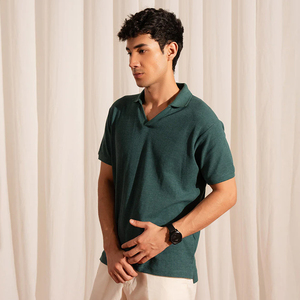 T-shirts personnalisés pour hommes – Usine OEM – Jersey en mélange polyester/coton – Manches courtes – Anti-plis – Respirant – Confortable – Motif lettre - Product Image 6