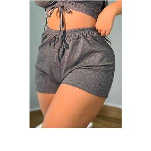 Pantalones cortos de verano para mujer recién llegados con estampado de cuero de cintura media del proveedor BD - Product Image 5