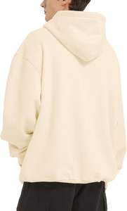 Unisex Oversized Pullover Sweatshirt Custom Winter <b>Fleece</b> <b>Hoodie</b> with Drop Shoulder Plain Dyed Cotton Streetwear for <b>Men</b> Women - Product Image 2