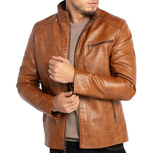 Chaqueta de Cuero Entallada de Invierno para Hombre de Primera Calidad, con Tela de Lona, Diseño Personalizable, Impermeable y Cortavientos, de Algodón - Product Image 6