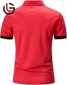 Jersey de algodón 100% para hombre para camisetas de Polo Golf, tela de punto de 180 gramos, la mejor parte superior alta, excelente diseño de Venta caliente - Product Image 3