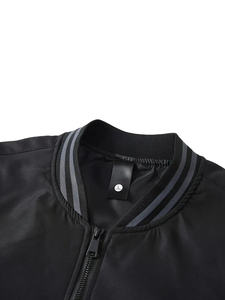 Meilleures ventes Blouson aviateur noir de haute qualité pour homme blousons aviateur personnalisables - Product Image 4
