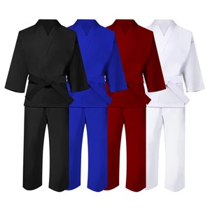 Durable Men's Karate Gi Sets Premium Spandex/Poliéster Uniforme Ligero Secado rápido Diseñado para principiantes de artes marciales - Product Image 2