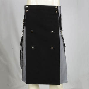 กระโปรงผ้าฝ้ายผู้ชายสีตัดกัน - Product Image 6